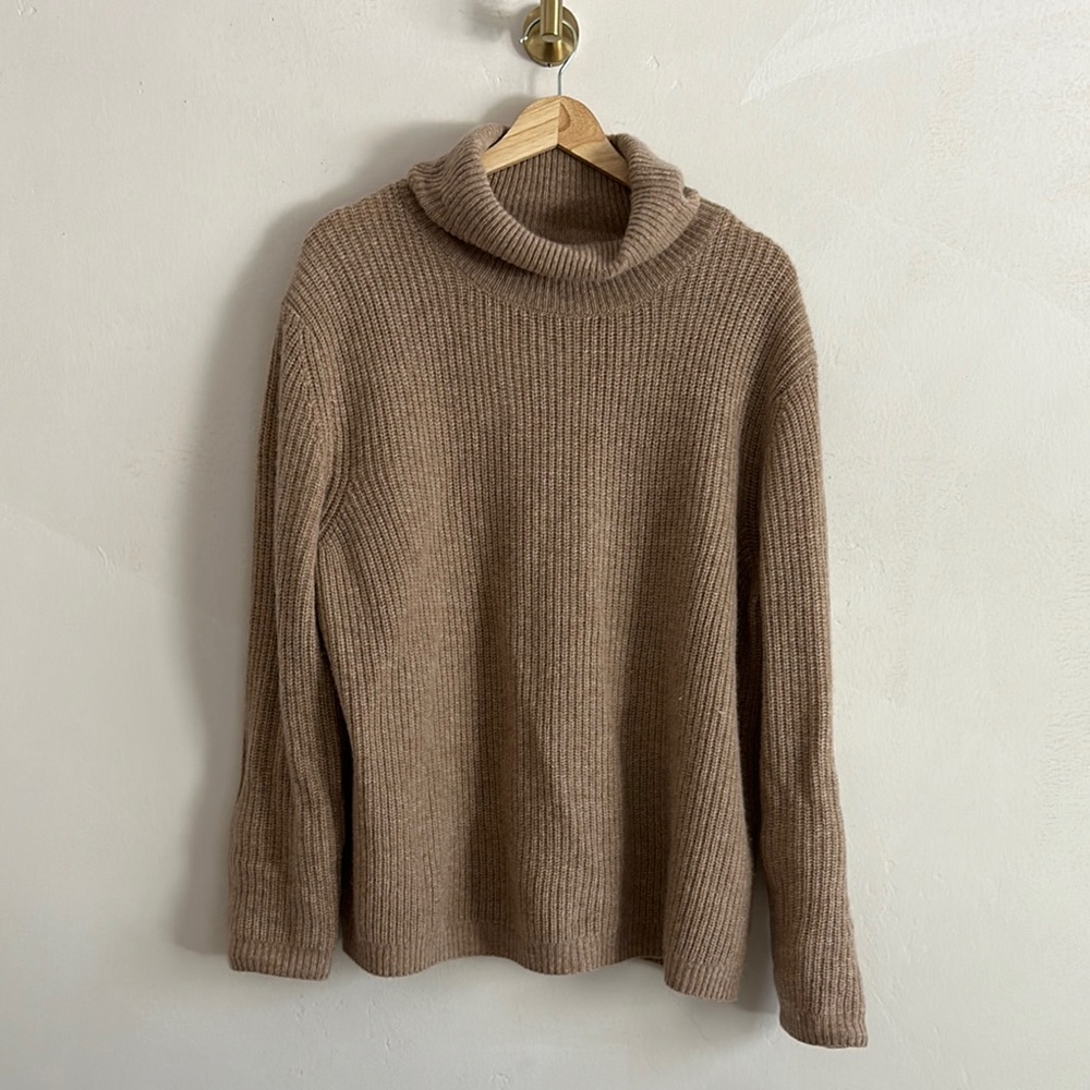 Quince Fishermen Turtleneck Cashmere Sweater